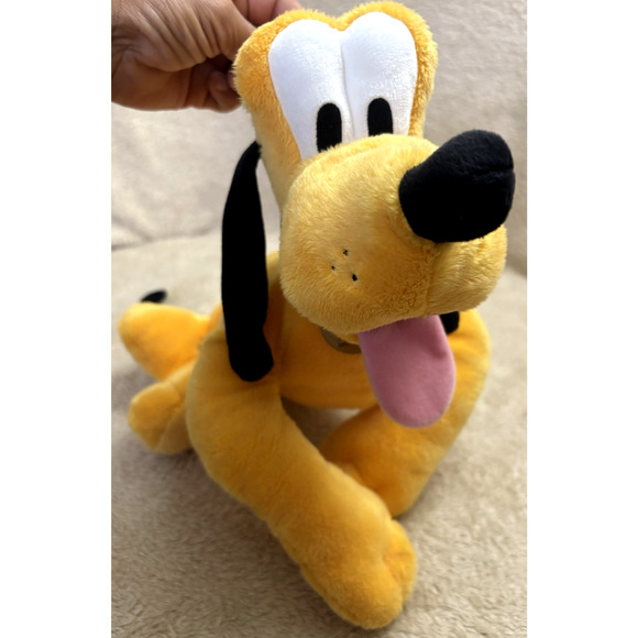 Disney Store Genuine Original Authentic Large Pluto Plush 16” Stuffed Animal - Picture 4 of 11